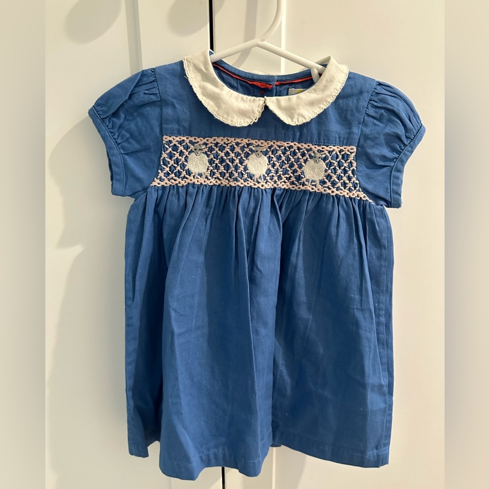 Baby Boden Smocked Dress Size 6-12 months